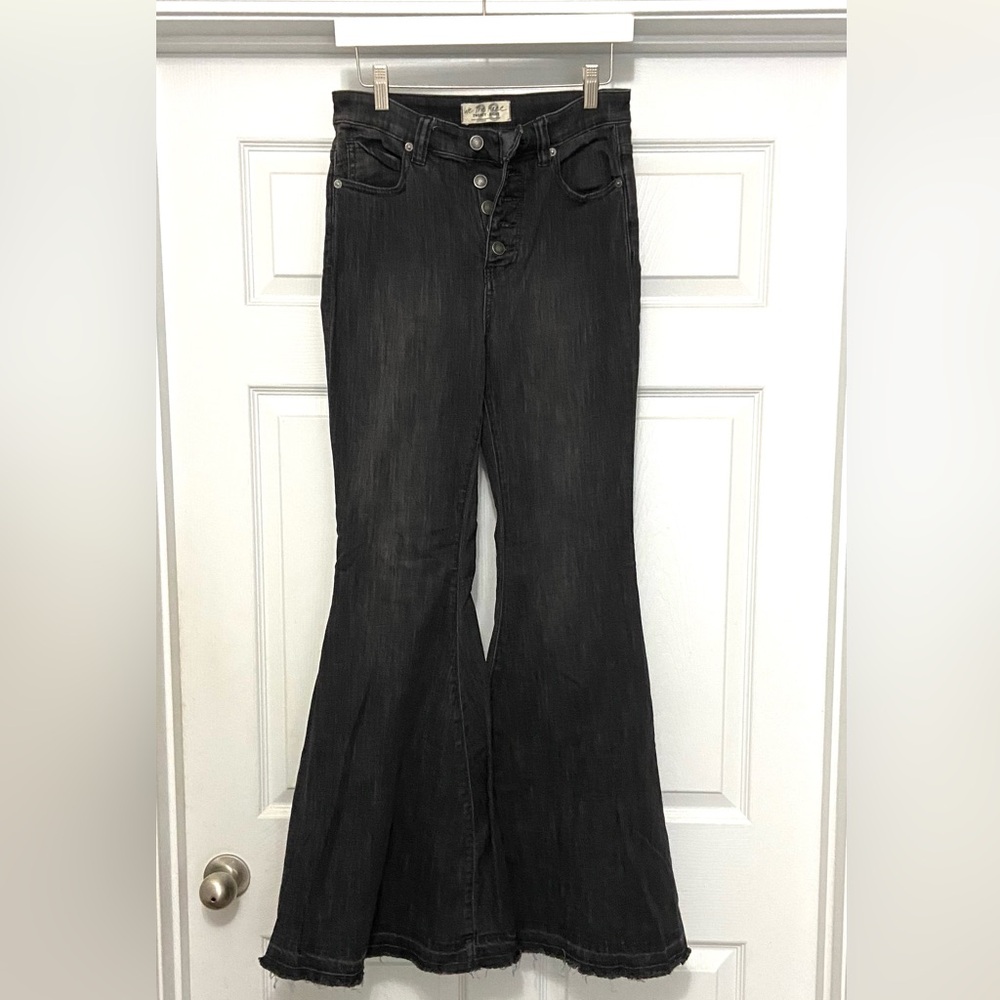 Free People Dark wash Bell Bottoms
